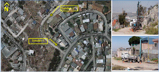 Ubicación de los sondeos