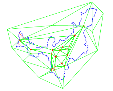 Triangulación entre coordenadas de referencia