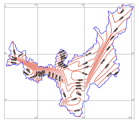 Isolíneas de regionalización constante K