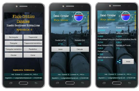 Circular channel, (Application critical depth calculation)