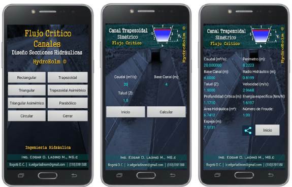 Exercise 3.5, Hydraulics of channels, Gilberto Sotelo (Application Critical depth calculation)
