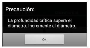 Caution message (circular section)