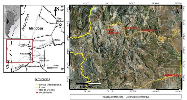 Mapa de ubicación del área de trabajo