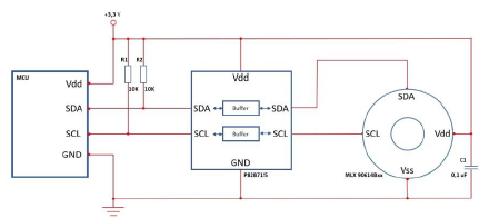 Connection scheme of the electronic circuit