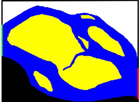 Mapa de color del tramo del río Sogamoso