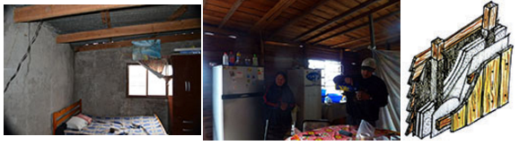 Trabajo realizado en la casa de una familia de productores, b&uacute;squeda de opciones aislantes.