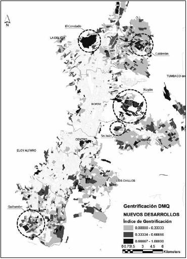 �ndice de gentrificaci�n en las zonas de nuevos desarrollos