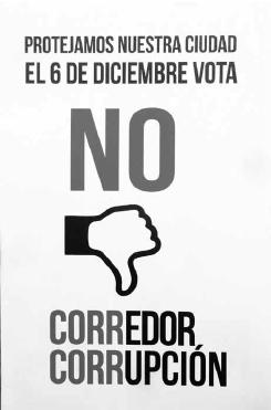 Afiche de campa�a social contra el Corredor Cultural Chapultepec, dise�ado por activistas de la Colonia Ju�rez (Plataforma Vecinal 066600) y de amplia difusi�n en la ciudad.