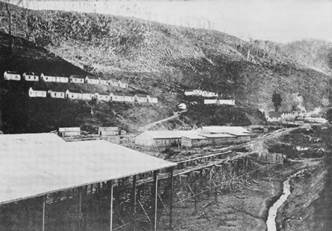 Altos Hornos de Corral. Habitaciones para los obreros. Fuente: Vattier, 1910.