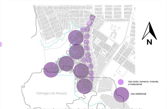 Din&aacute;mica social a partir del uso del terreno en el barrio Alfonso L&oacute;pez. 