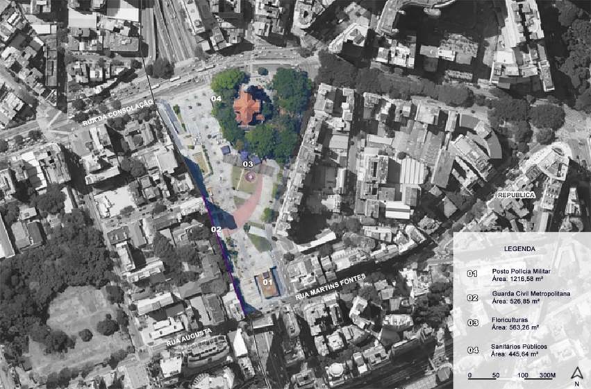 Proposta de interven&ccedil;&atilde;o na Pra&ccedil;a Roosevelt apresentada pela EMURB em 2009.