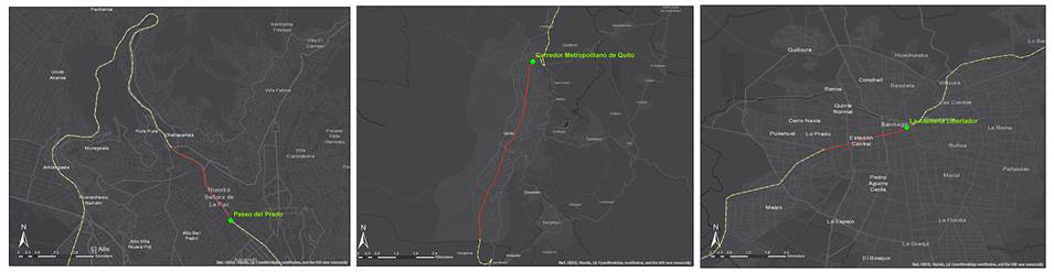 Centralidades longitudinales de conexión local y nacional.