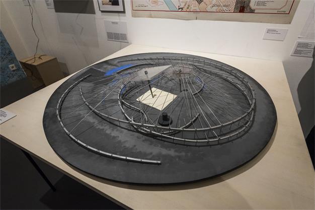 Maqueta del Proyecto de campamento para gitanos de Alba (1956).