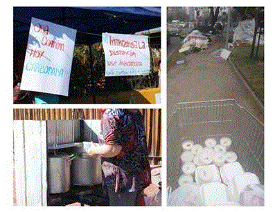 Ollas comunes y reparto de alimentos durante la pandemia del COVID-19.