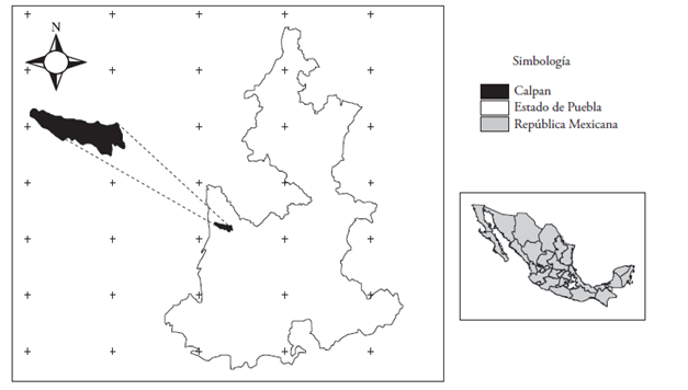 Ubicaci&oacute;n espacial del municipio de estudio en el contexto nacional. 