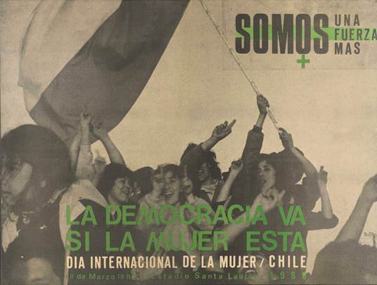 Panfleto Día Internacional de la Mujer “Somos +”, 8 de marzo de 1988.
