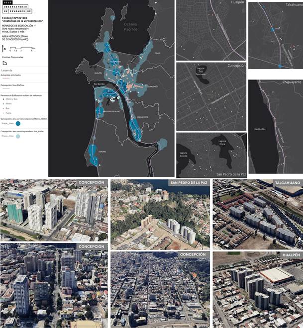 Accesibilidad a transporte público (Biotren y líneas troncales de bus) de permisos obra nueva, y verticalización comunal.