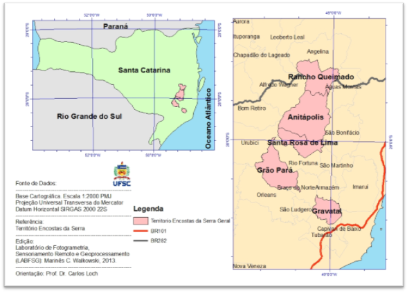  Território
Encostas da Serra Geral