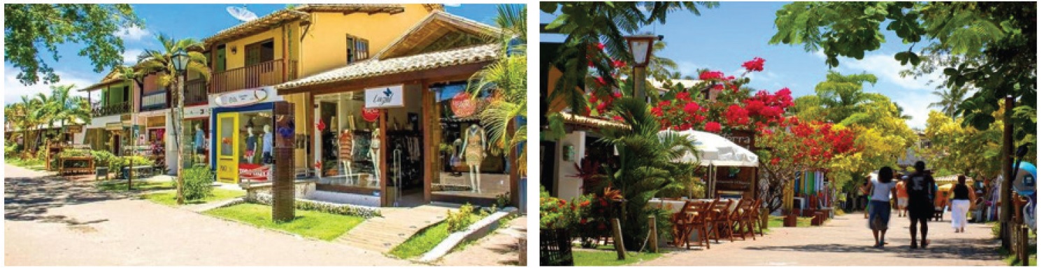 Legibilidade - rua principal da vila Praia do Forte