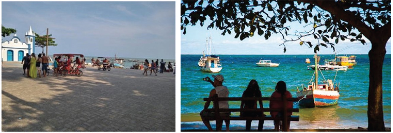 Identidade - Igreja da vila e embarca��es dos pescadores