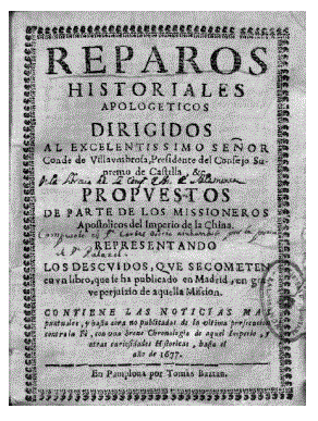 Portada Reparos historiales apolog&eacute;ticos dirigidos al excelentissimo se&ntilde;or Conde de Villaumbrosa (Universidad P&uacute;blica de Navarra, 4-7-10. (4)-1)