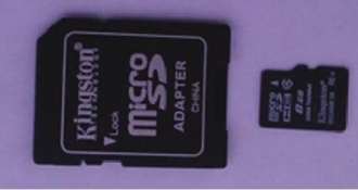 Memoria seguridad digital (SD). 