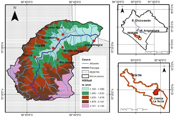Ubicaci&oacute;n de la microcuenca La Suiza 