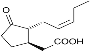 Estructura del ácido jasmónico (Abdala, 2006). 