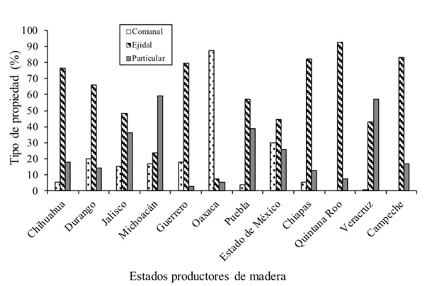 Proporción de volumen autorizado por tipo detenencia.