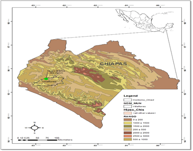 Mapa de Nuevo M&eacute;xico, Villaflores, Chiapas.