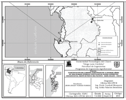Ubicación del área de estudio