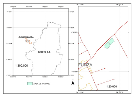 Geographic location of the study area (study area in blue). 