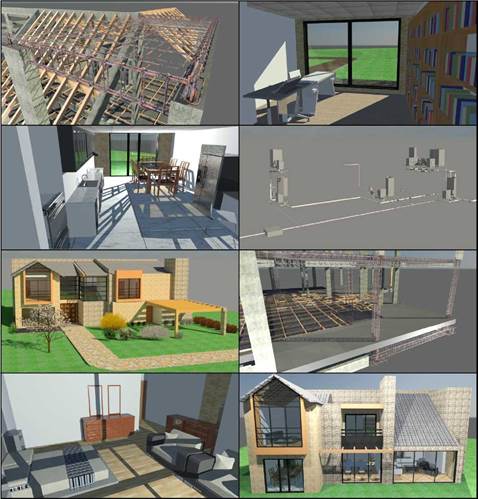 Modelo BIM 3D del caso de estudio.
