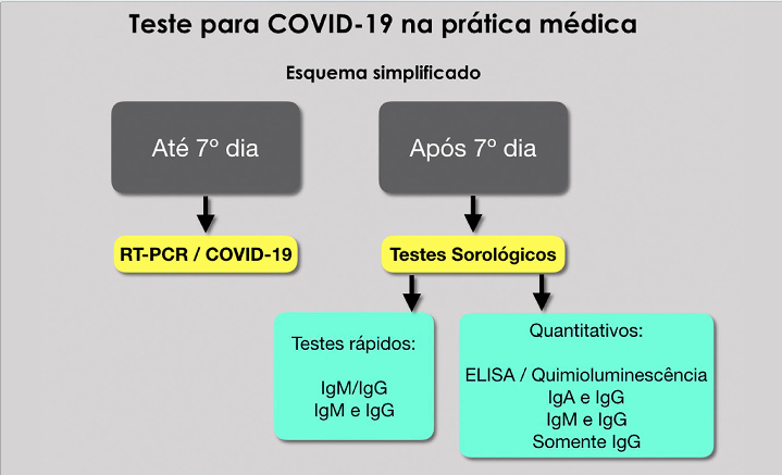 Indica&ccedil;&atilde;o para exames laboratoriais/COVID-19