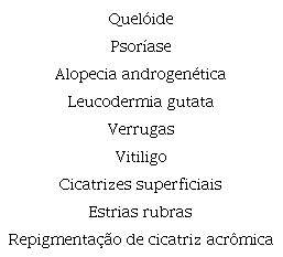 Indicações relatadas na literatura de uso da técnica
                        MMP®