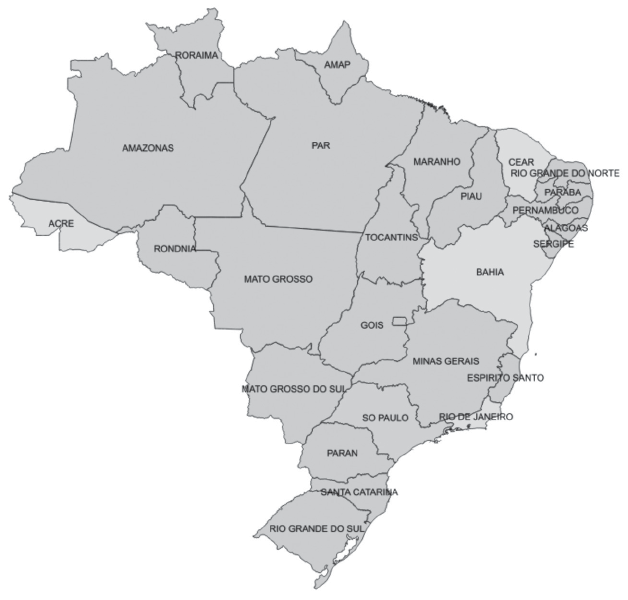 Enseñanza religiosa en los estados brasileños