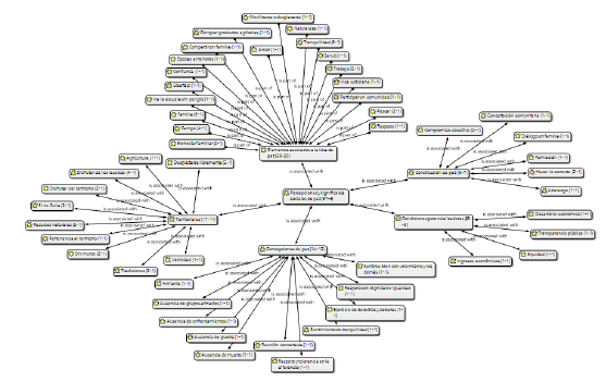Red sem&aacute;ntica 'Percepciones y significados sociales de paz'. Perspectiva padres de familia