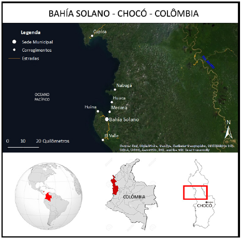 Localización de Bahía Solano