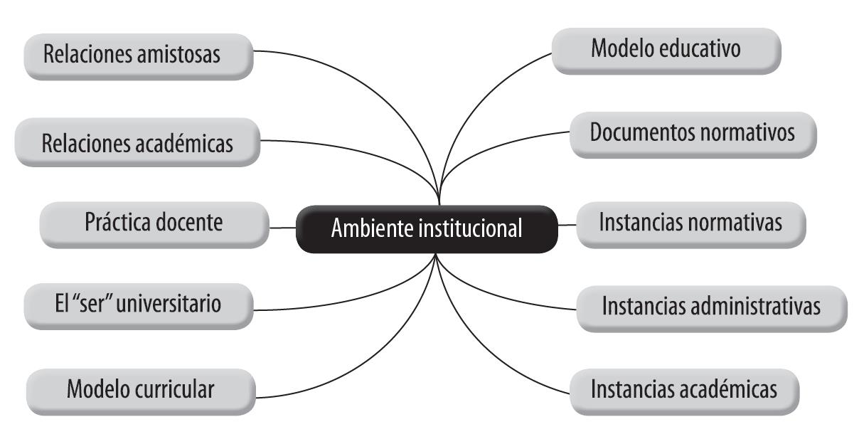 Algunos aspectos del
ambiente institucional a considerar en la etnografía