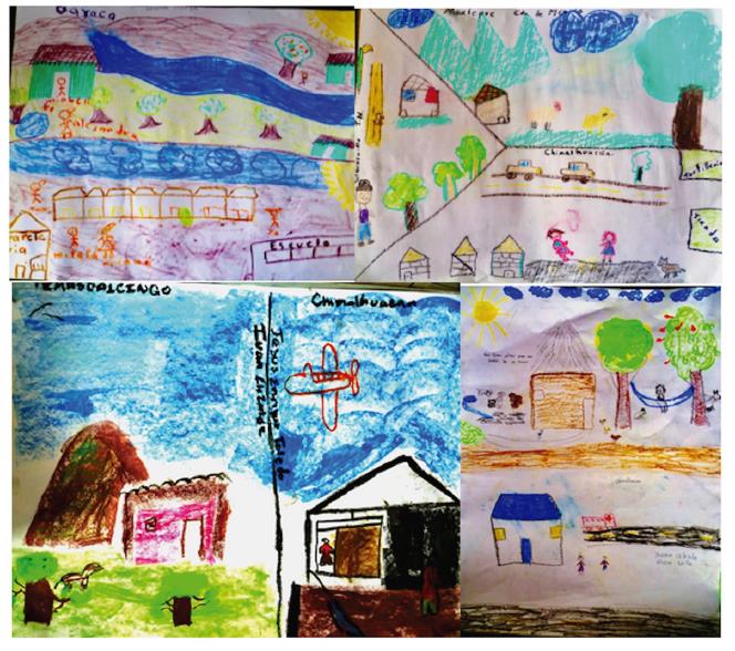 Trabajos con los padres en Chimalhuac�n sobre lugar de origen y migraci�n