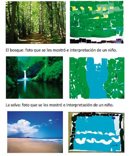 Mosaicos con papel lustre realizados por los ni�os urbanos de Chimalhuac�n, Estado de M�xico