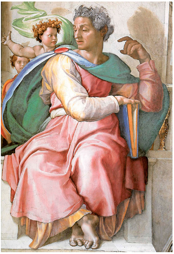 Profeta Isa&iacute;as. Michelangelo Buonarroti, 1508-1512.