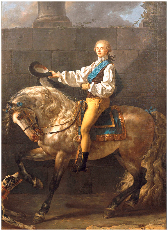 Retrato do conde Potocki. Jacques-Louis David, 1780.