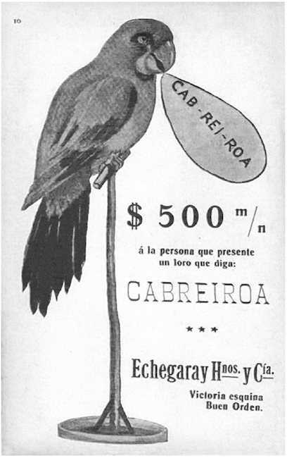 Anúncio da firma portenha “Echegaray Hermanos y Cia” publicada no número 153 da revista argentina PTB, 19 de outubro de 1907.