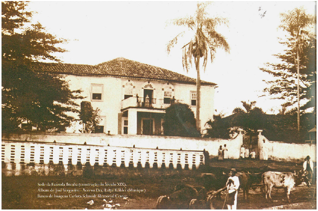Sede da Fazenda Ibicaba (constru&ccedil;&atilde;o do s&eacute;culo XIX). &Aacute;lbum de Jos&eacute; Vergueiro - Acervo Dra. Lotte K&ouml;hler (Munique).