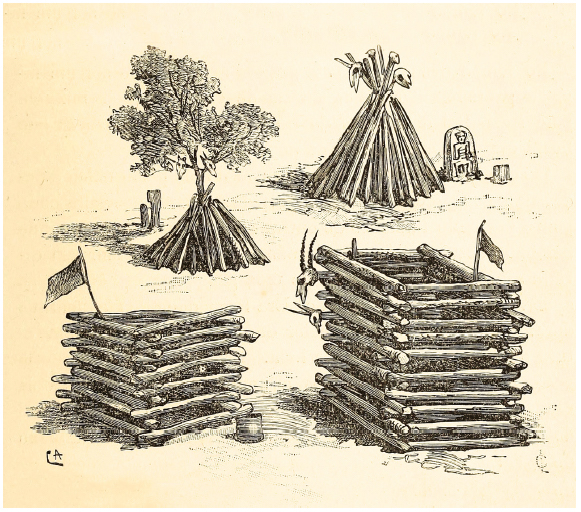 Muxaela (monumentos de caça). Carvalho (1892, p. 369).