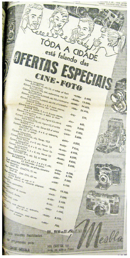 Anúncio Mesbla: Toda a cidade está falando das ofertas especiais Cine-Foto.