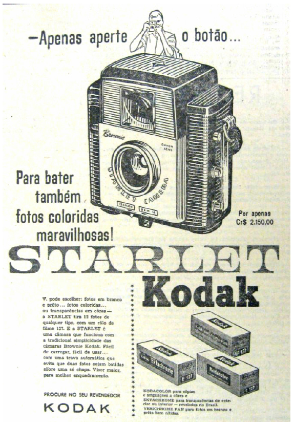 Anúncio da Kodak Brownie Starlet.