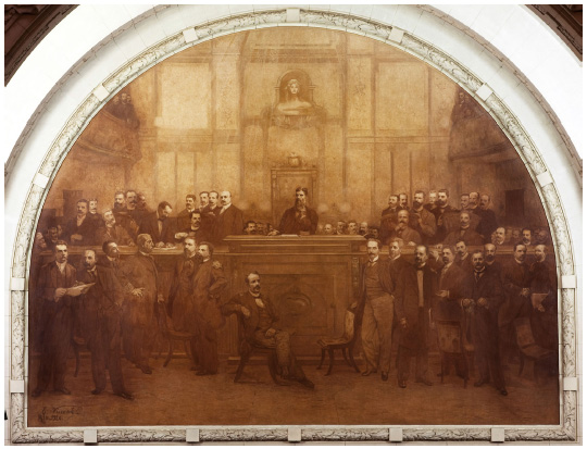 Eliseu Visconti. Assinatura da Constituição de 1891, 1926. Óleo sobre tela, 4,30 x 5, 70m. Palácio Tiradentes, Rio de Janeiro, RJ.