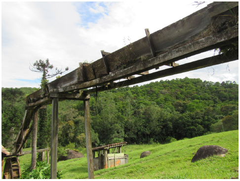 Calha de madeira, 2017.